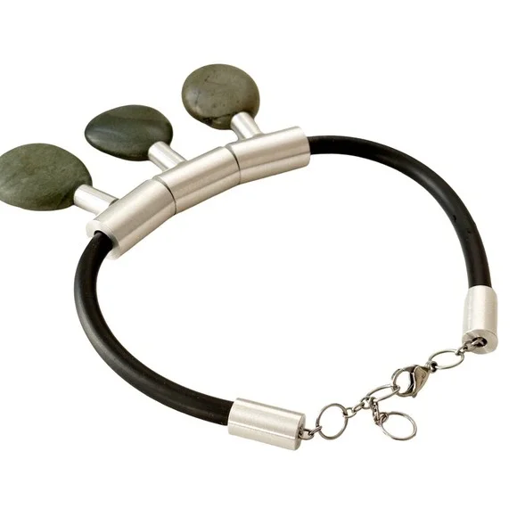 Whitney Museum Boho Statement Necklace Large Trendy Carnaval Handmade Sea Stones - Picture 16 of 16